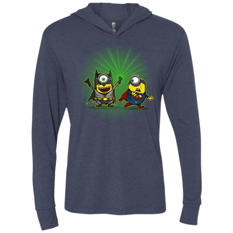 T-Shirts Vintage Navy / X-Small Dark Minion VS False God Triblend Long Sleeve Hoodie Tee