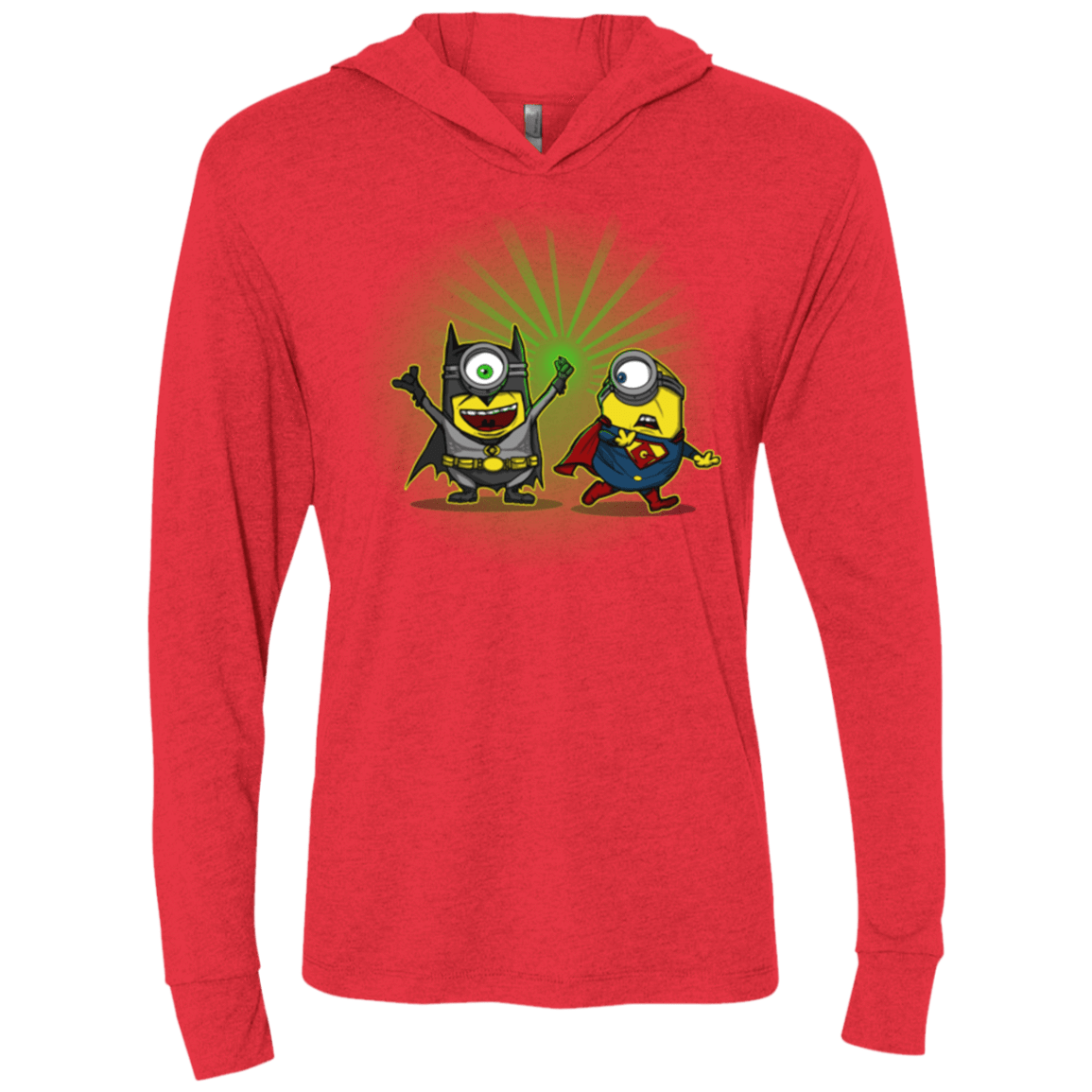 T-Shirts Vintage Red / X-Small Dark Minion VS False God Triblend Long Sleeve Hoodie Tee