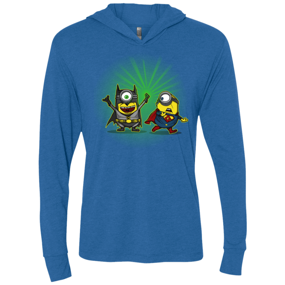 T-Shirts Vintage Royal / X-Small Dark Minion VS False God Triblend Long Sleeve Hoodie Tee