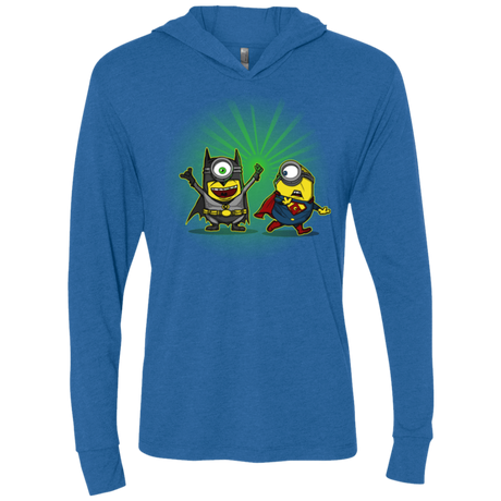 T-Shirts Vintage Royal / X-Small Dark Minion VS False God Triblend Long Sleeve Hoodie Tee