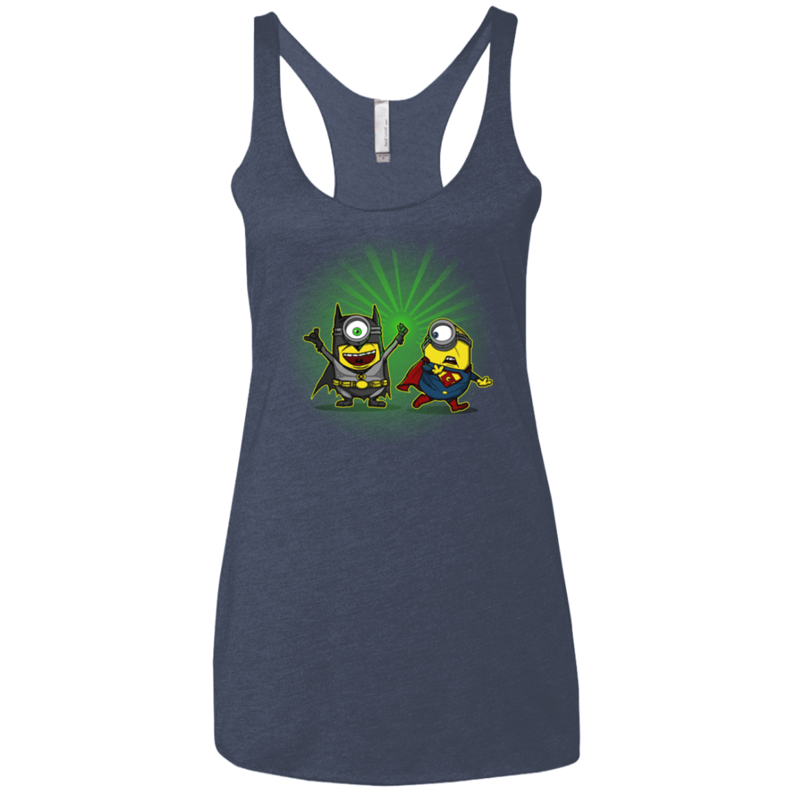 T-Shirts Vintage Navy / X-Small Dark Minion VS False God Women's Triblend Racerback Tank
