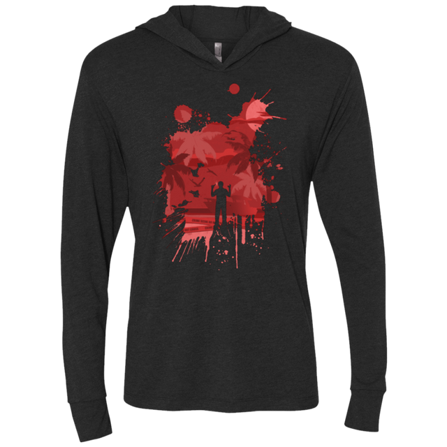 T-Shirts Vintage Black / X-Small Dark Passenger Triblend Long Sleeve Hoodie Tee