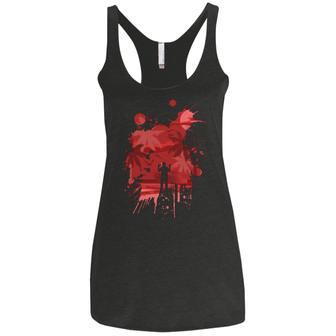 T-Shirts Vintage Black / X-Small Dark Passenger Women's Triblend Racerback Tank