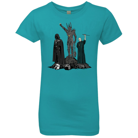 T-Shirts Tahiti Blue / YXS Dark Power Girls Premium T-Shirt