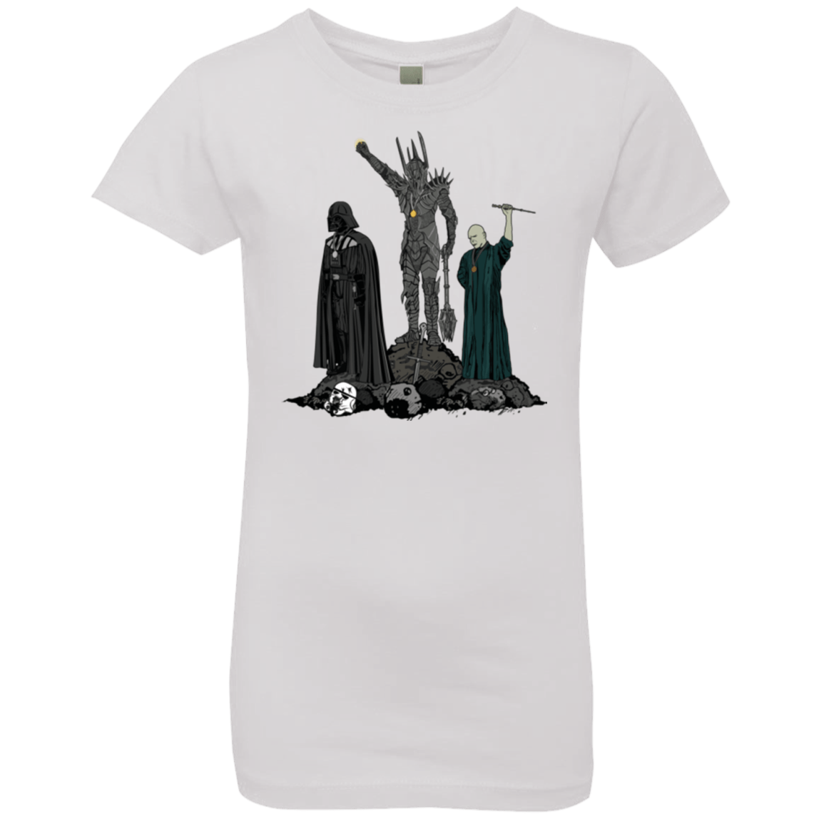 T-Shirts White / YXS Dark Power Girls Premium T-Shirt