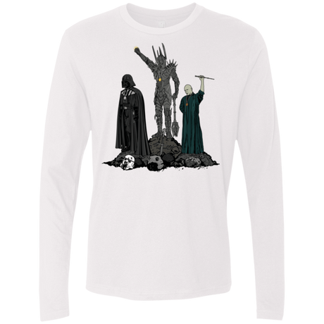 T-Shirts White / Small Dark Power Men's Premium Long Sleeve