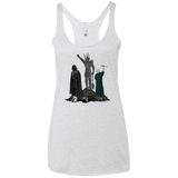 T-Shirts Heather White / X-Small Dark Power Women's Triblend Racerback Tank