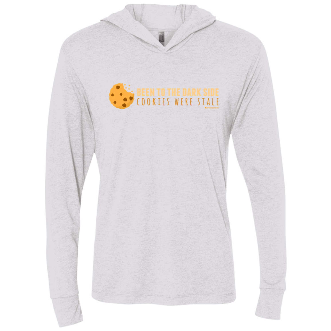 T-Shirts Heather White / X-Small Dark Side Cookies Triblend Long Sleeve Hoodie Tee