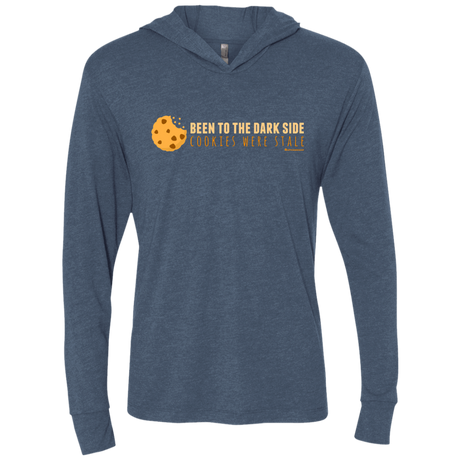 T-Shirts Indigo / X-Small Dark Side Cookies Triblend Long Sleeve Hoodie Tee