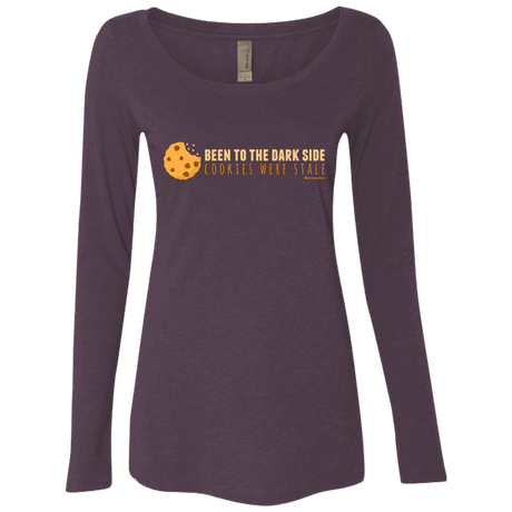 T-Shirts Vintage Purple / Small Dark Side Cookies Women's Triblend Long Sleeve Shirt