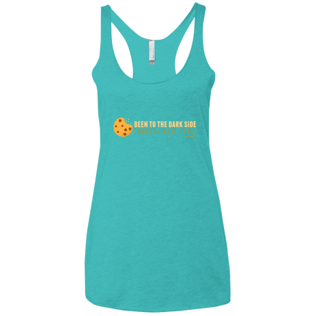 T-Shirts Tahiti Blue / X-Small Dark Side Cookies Women's Triblend Racerback Tank