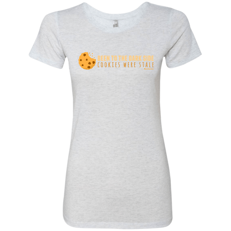 T-Shirts Heather White / Small Dark Side Cookies Women's Triblend T-Shirt