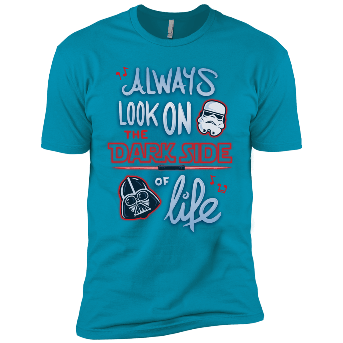 T-Shirts Turquoise / YXS Dark Side of Life Boys Premium T-Shirt