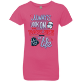 T-Shirts Hot Pink / YXS Dark Side of Life Girls Premium T-Shirt