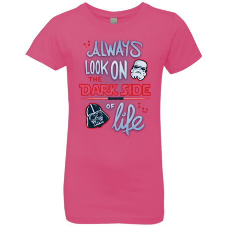 T-Shirts Hot Pink / YXS Dark Side of Life Girls Premium T-Shirt