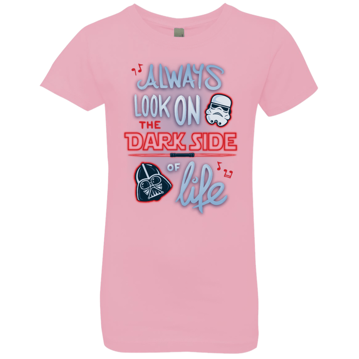 T-Shirts Light Pink / YXS Dark Side of Life Girls Premium T-Shirt