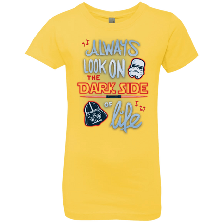 T-Shirts Vibrant Yellow / YXS Dark Side of Life Girls Premium T-Shirt