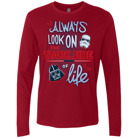 T-Shirts Cardinal / Small Dark Side of Life Men's Premium Long Sleeve
