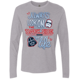 T-Shirts Heather Grey / Small Dark Side of Life Men's Premium Long Sleeve