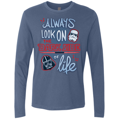 T-Shirts Indigo / Small Dark Side of Life Men's Premium Long Sleeve