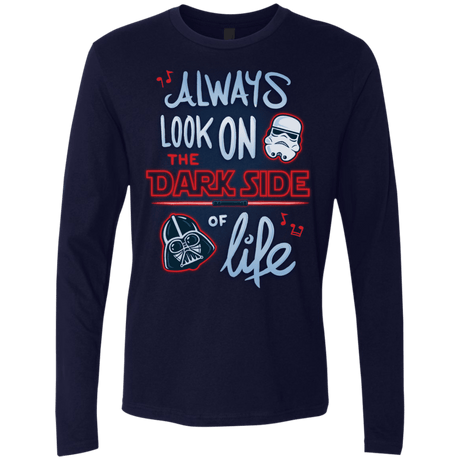 T-Shirts Midnight Navy / Small Dark Side of Life Men's Premium Long Sleeve