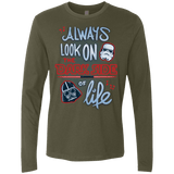 T-Shirts Military Green / Small Dark Side of Life Men's Premium Long Sleeve