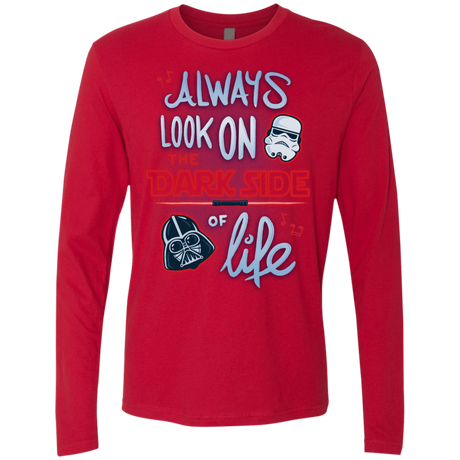T-Shirts Red / Small Dark Side of Life Men's Premium Long Sleeve
