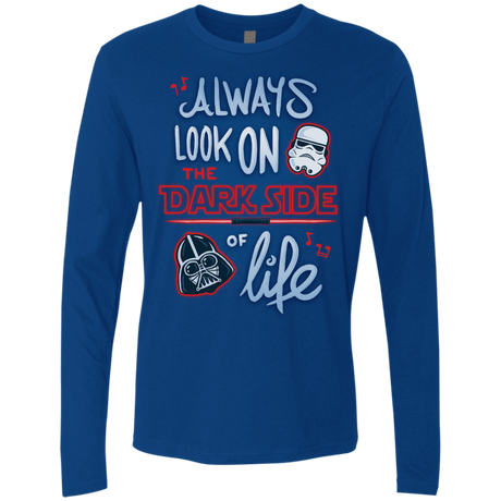 T-Shirts Royal / Small Dark Side of Life Men's Premium Long Sleeve
