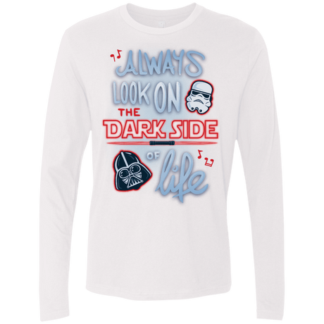T-Shirts White / Small Dark Side of Life Men's Premium Long Sleeve