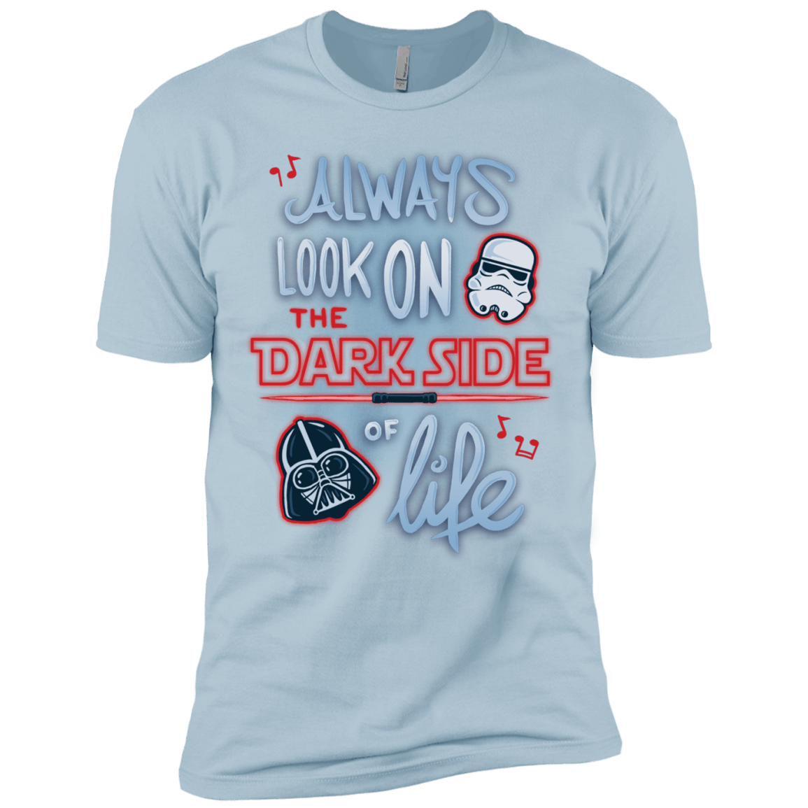 T-Shirts Light Blue / X-Small Dark Side of Life Men's Premium T-Shirt