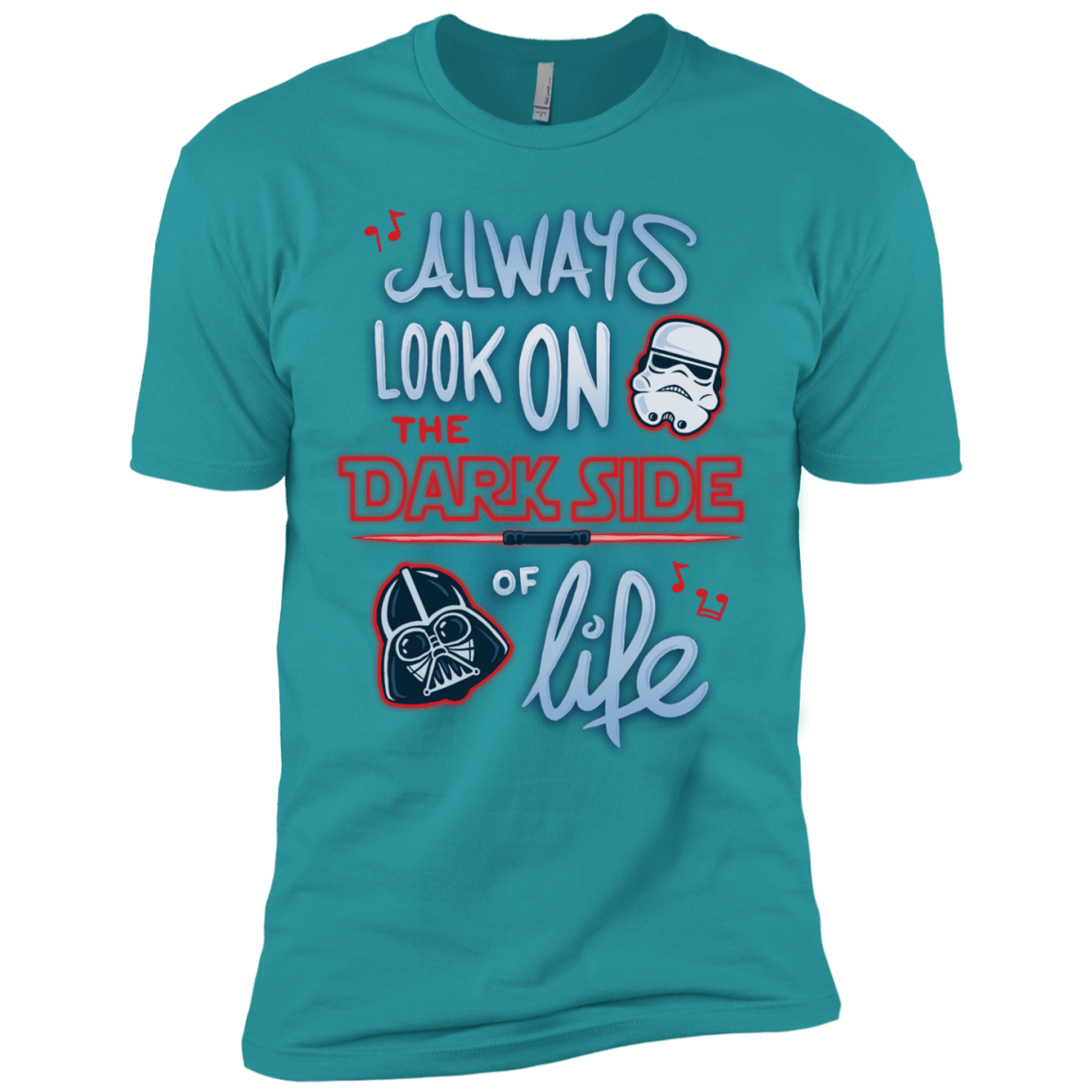 T-Shirts Tahiti Blue / X-Small Dark Side of Life Men's Premium T-Shirt