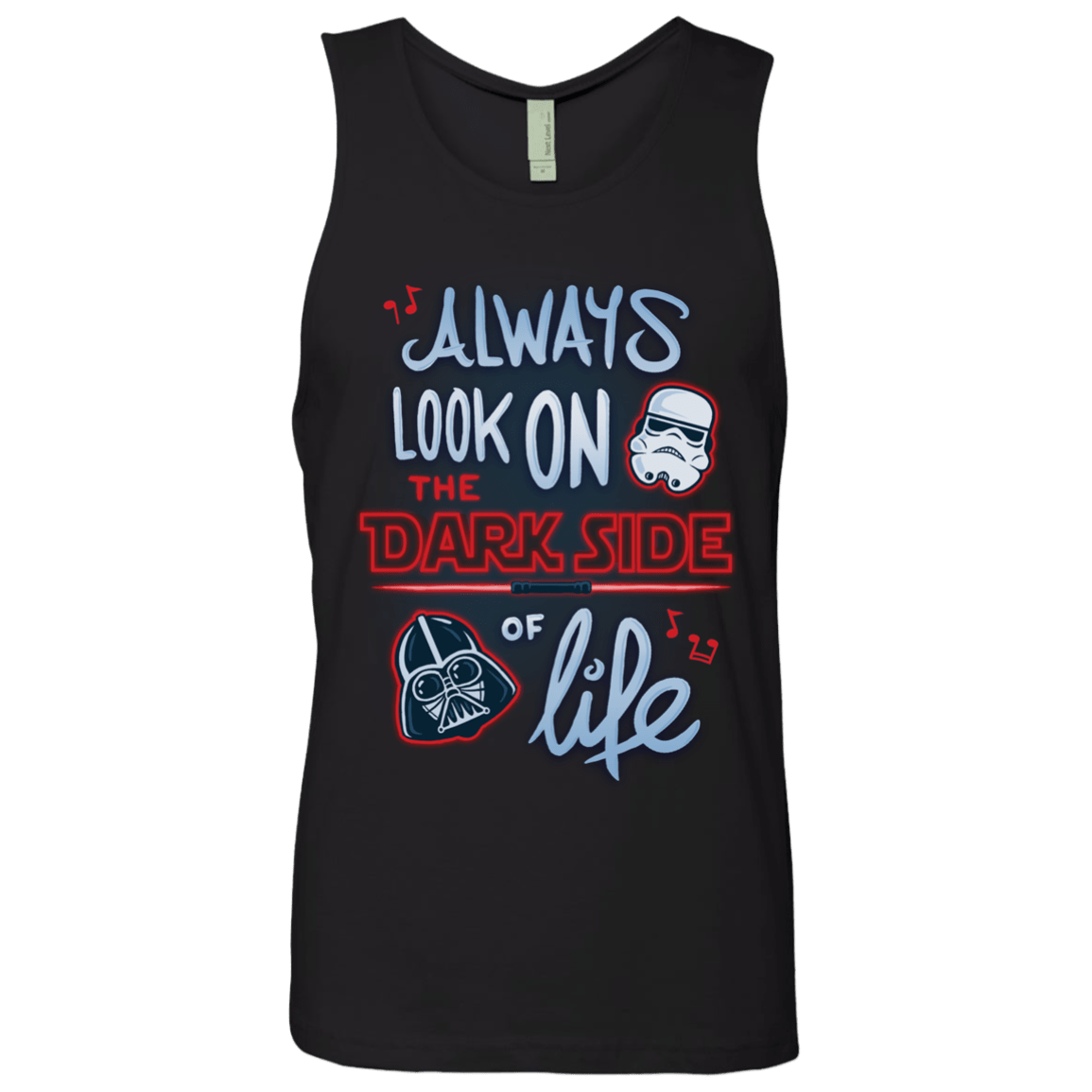 T-Shirts Black / Small Dark Side of Life Men's Premium Tank Top