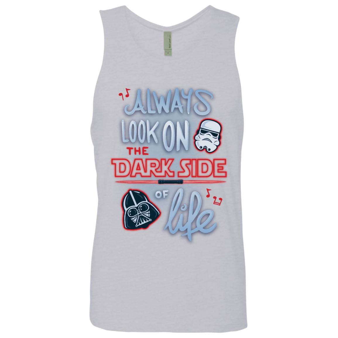 T-Shirts Heather Grey / Small Dark Side of Life Men's Premium Tank Top