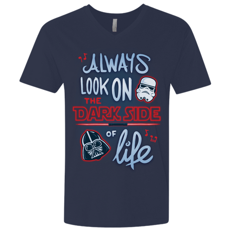 T-Shirts Midnight Navy / X-Small Dark Side of Life Men's Premium V-Neck