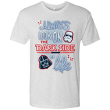 T-Shirts Heather White / Small Dark Side of Life Men's Triblend T-Shirt