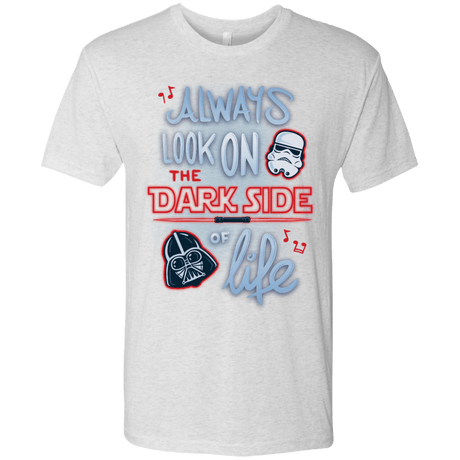 T-Shirts Heather White / Small Dark Side of Life Men's Triblend T-Shirt