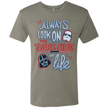 T-Shirts Venetian Grey / Small Dark Side of Life Men's Triblend T-Shirt