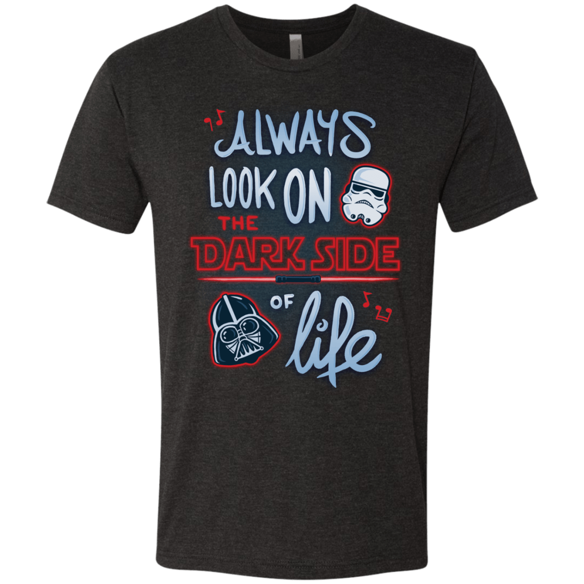 T-Shirts Vintage Black / Small Dark Side of Life Men's Triblend T-Shirt