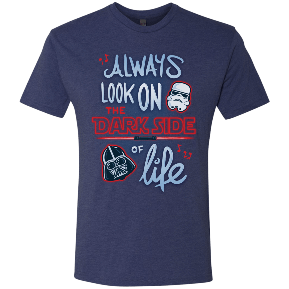 T-Shirts Vintage Navy / Small Dark Side of Life Men's Triblend T-Shirt