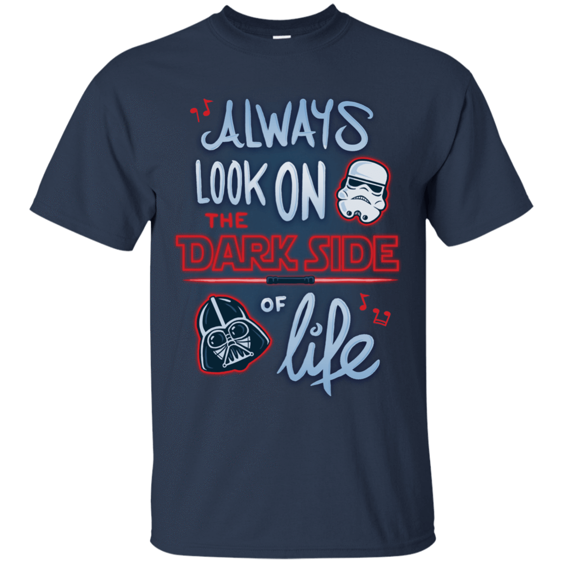 T-Shirts Navy / Small Dark Side of Life T-Shirt