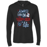 T-Shirts Vintage Black / X-Small Dark Side of Life Triblend Long Sleeve Hoodie Tee