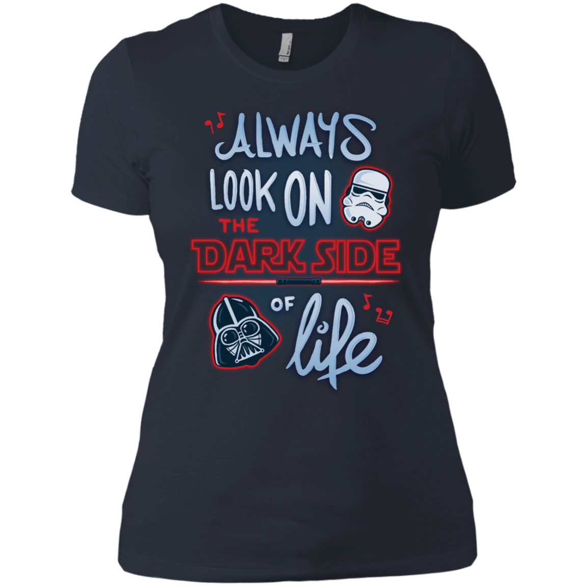 T-Shirts Indigo / X-Small Dark Side of Life Women's Premium T-Shirt