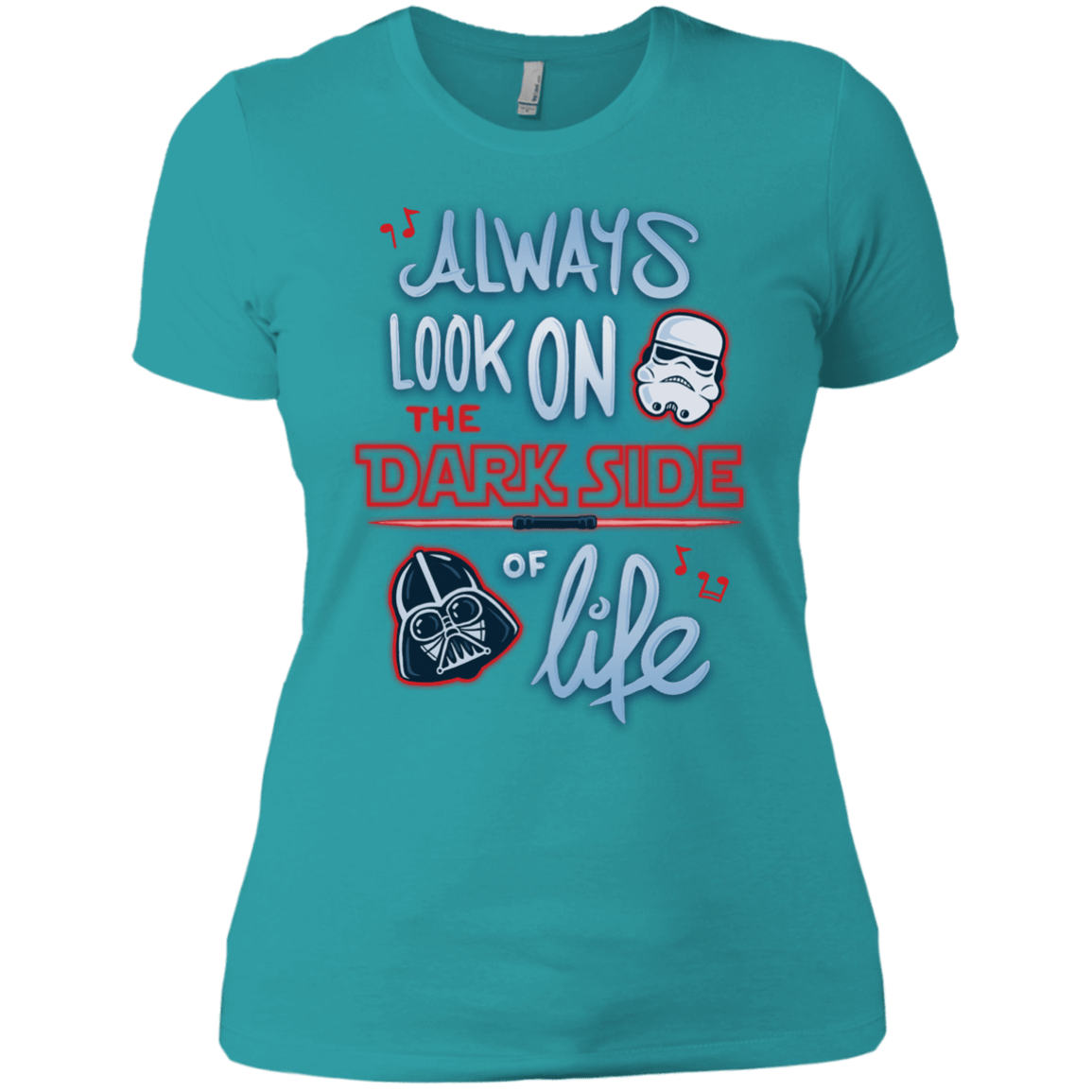 T-Shirts Tahiti Blue / X-Small Dark Side of Life Women's Premium T-Shirt