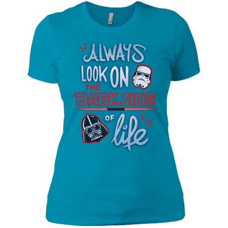 T-Shirts Turquoise / X-Small Dark Side of Life Women's Premium T-Shirt