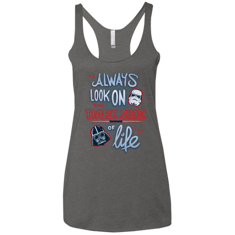 T-Shirts Premium Heather / X-Small Dark Side of Life Women's Triblend Racerback Tank