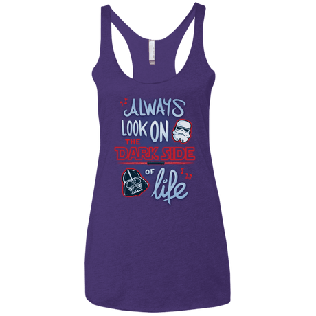 T-Shirts Purple / X-Small Dark Side of Life Women's Triblend Racerback Tank