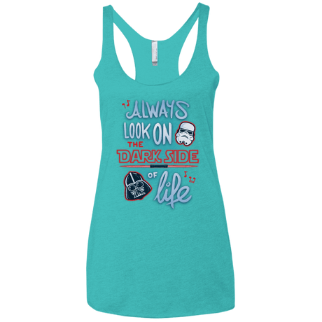 T-Shirts Tahiti Blue / X-Small Dark Side of Life Women's Triblend Racerback Tank