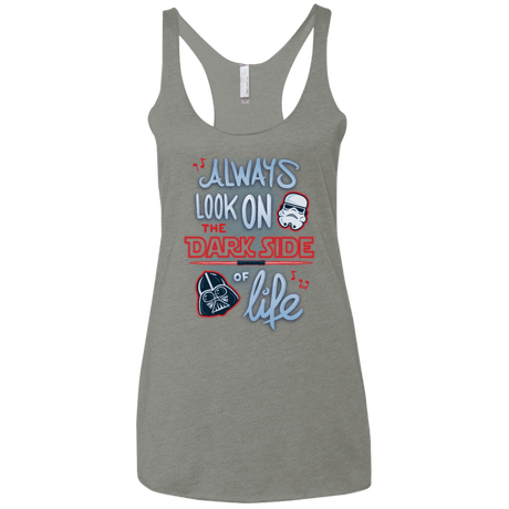 T-Shirts Venetian Grey / X-Small Dark Side of Life Women's Triblend Racerback Tank
