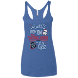 T-Shirts Vintage Royal / X-Small Dark Side of Life Women's Triblend Racerback Tank