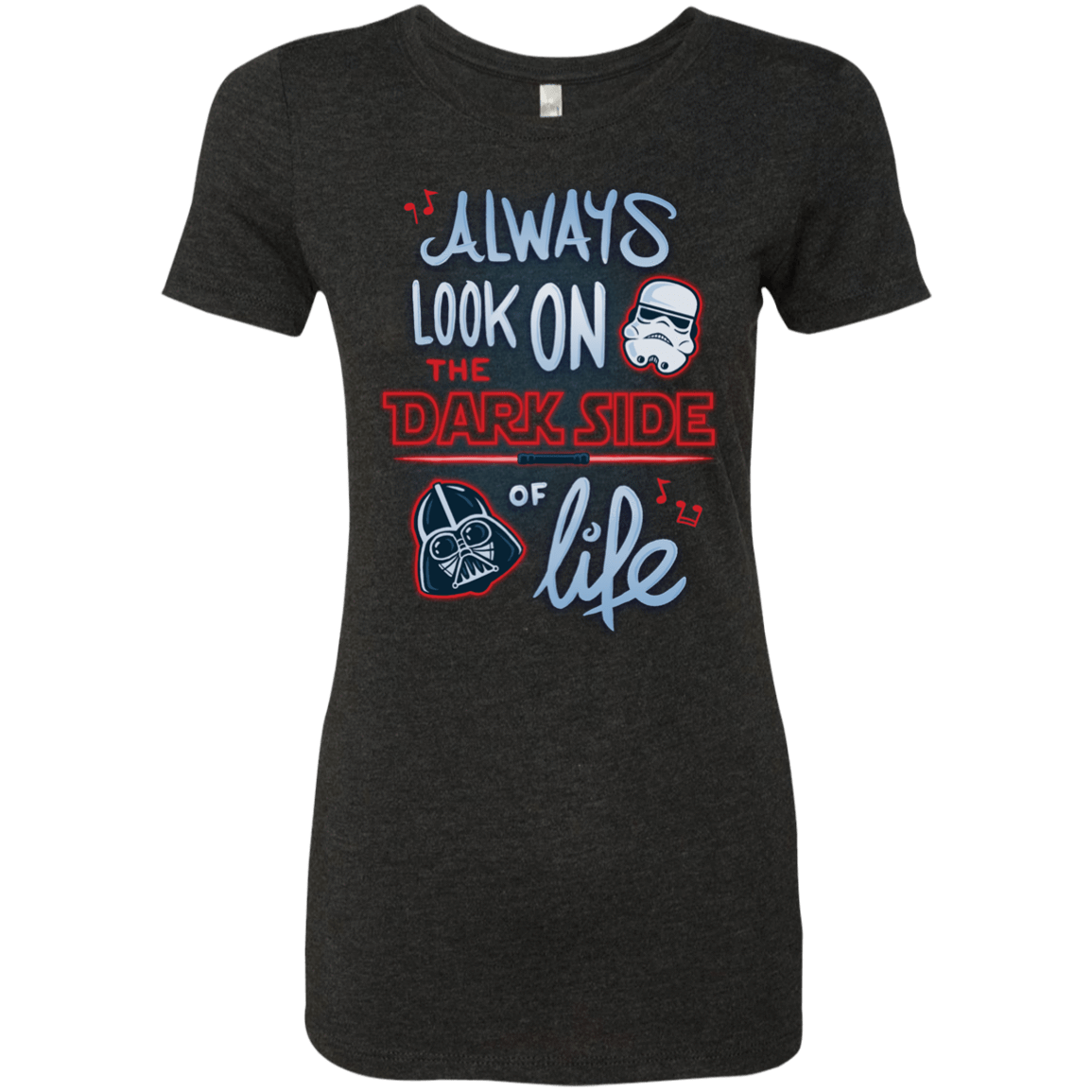 T-Shirts Vintage Black / Small Dark Side of Life Women's Triblend T-Shirt